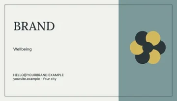 Wellbeing · Studio 2 business card template