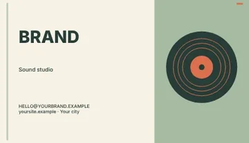 Sound studio · Modern 2 business card template