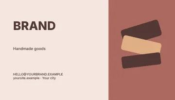 Handmade goods · Frame 2 business card template