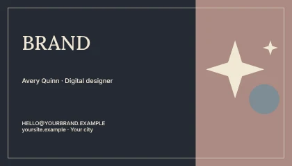 Technology · Elegant business card template