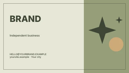 Independent business · Spectrum business card template