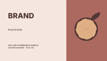 Food & drink · Frame business card template
