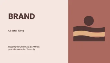 Coastal living · Frame business card template