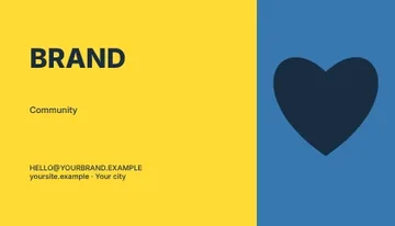 Community · Duotone business card template