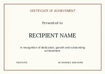 Technology Achievement certificate · Circular focus certificate template