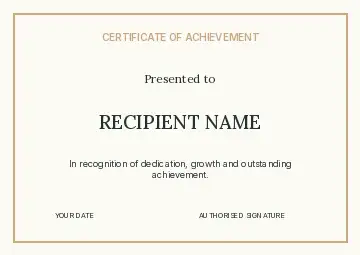 Technology Achievement certificate · Corner accent certificate template