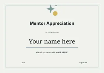 Mentor Appreciation · Spectrum certificate template
