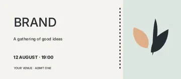 Conference · Minimal event ticket template