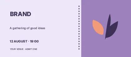 Conference · Playful event ticket template