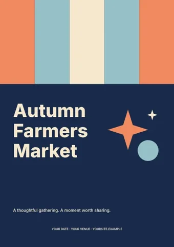 Autumn Farmers Market · Spectrum flyer template