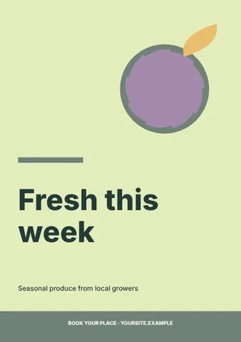 Fresh this week · Geometric flyer template