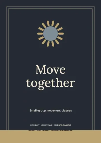 Move together · Elegant flyer template
