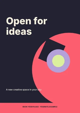 Open for ideas · Illustrated folio flyer template