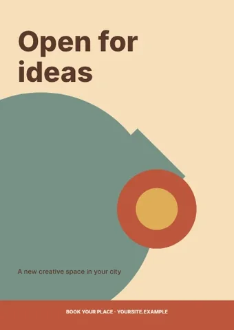Open for ideas · Retro flyer template