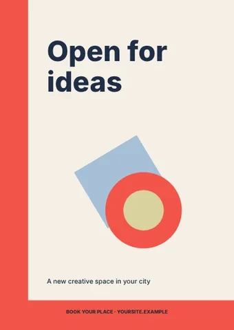 Open for ideas · Swiss flyer template