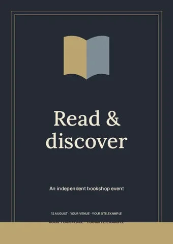 Read & discover · Elegant flyer template