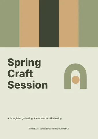Spring Craft Session · Spectrum flyer template