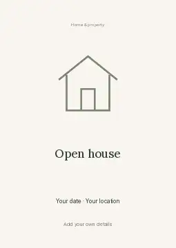 Spring Open House · Orbit flyer template