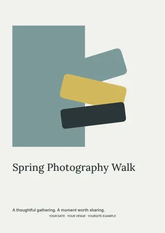 Spring Photography Walk · Studio flyer template