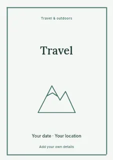 Weekend escape · Elegant flyer template