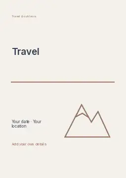 Weekend escape · Geometric flyer template