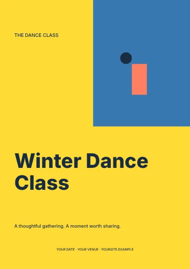 Winter Dance Class · Modern flyer template