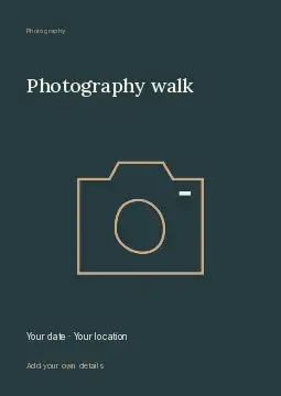 Winter Photography Walk · Linework flyer template