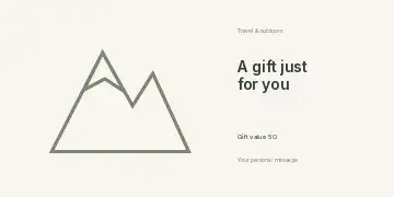 A Weekend Escape · Linework 2 gift voucher template
