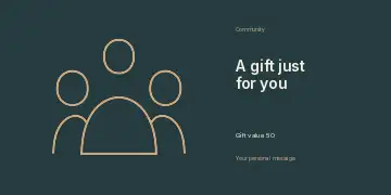 Local fundraiser evening · Quiet border gift voucher template