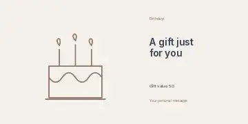 Birthday game night · Editorial gift voucher template
