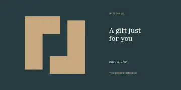Something Handmade · Horizontal photo dialogue gift voucher template
