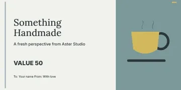 Something Handmade · Linework gift voucher template