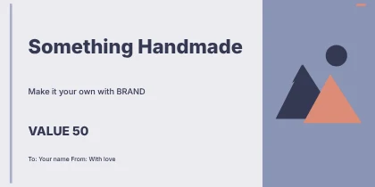 Something Handmade · Classic 2 gift voucher template