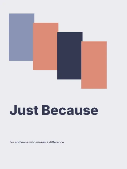 Just Because · Terrace greeting card template