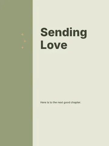 Sending Love · Column 2 greeting card template