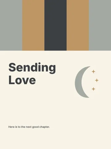 Sending Love · Spectrum greeting card template