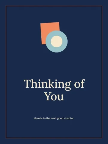 Thinking of You · Frame greeting card template