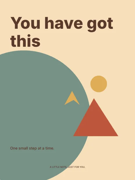 You have got this · Retro greeting card template