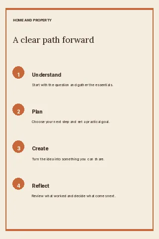 Garden home open day · Framed serif infographic template