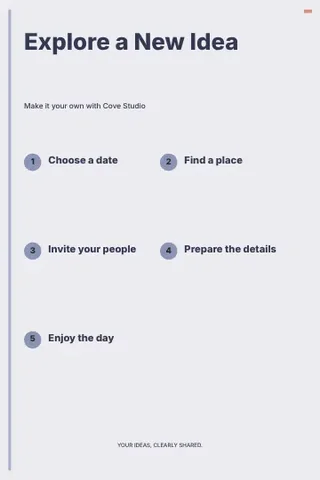 Explore a New Idea · Classic infographic template