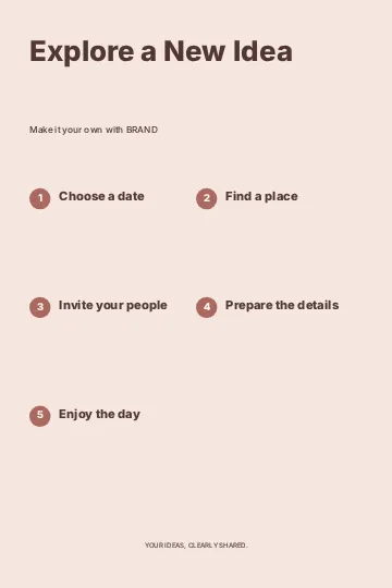 Explore a New Idea · Orbit infographic template