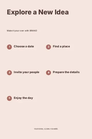Explore a New Idea · Orbit infographic template