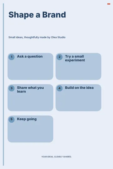 Shape a Brand · Modern infographic template