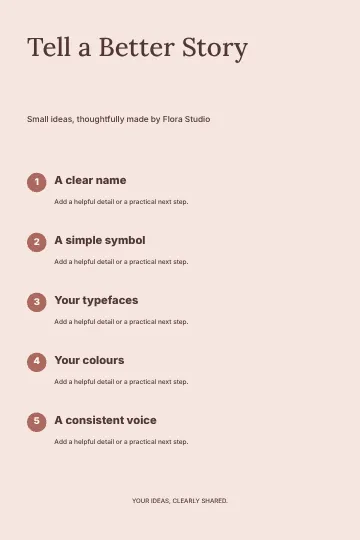 Tell a Better Story · Stencil infographic template