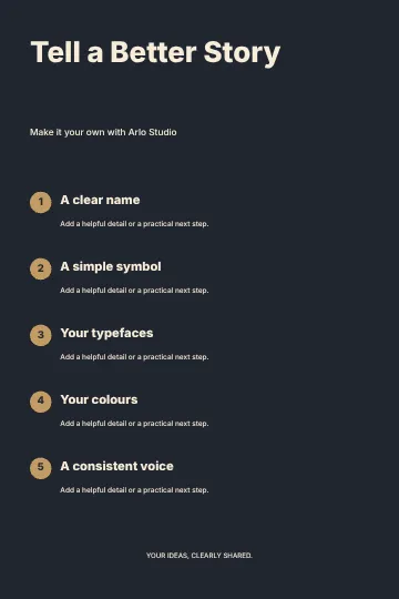 Tell a Better Story · Column 2 infographic template
