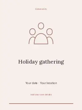 Autumn Holiday Gathering · Modern invitation template