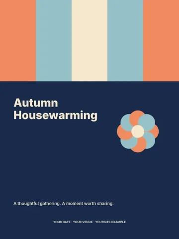 Autumn Housewarming · Spectrum invitation template