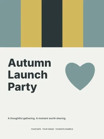 Autumn Launch Party · Spectrum invitation template