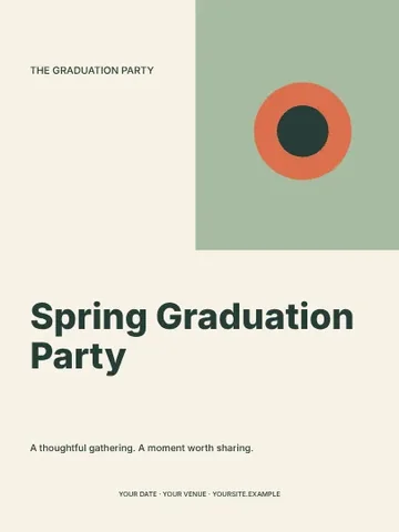 Spring Graduation Party · Botanical invitation invitation template