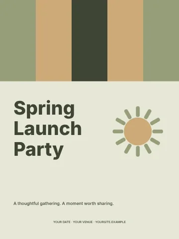Spring Launch Party · Spectrum invitation template